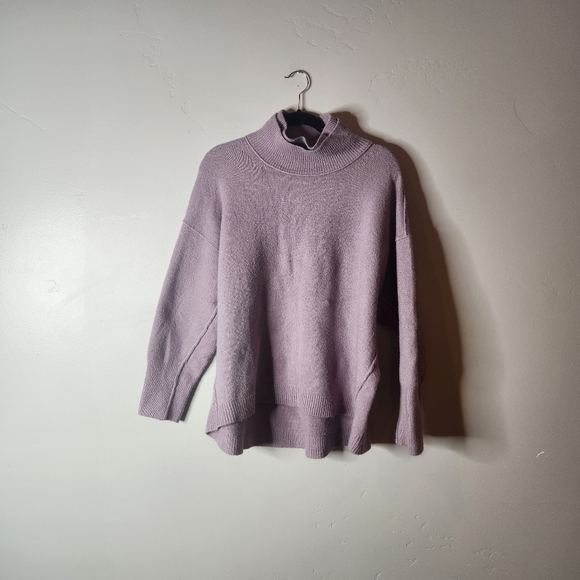 Free People Afterglow Mock Neck Wool Blend Sweater Size Small - Picture 3 of 8